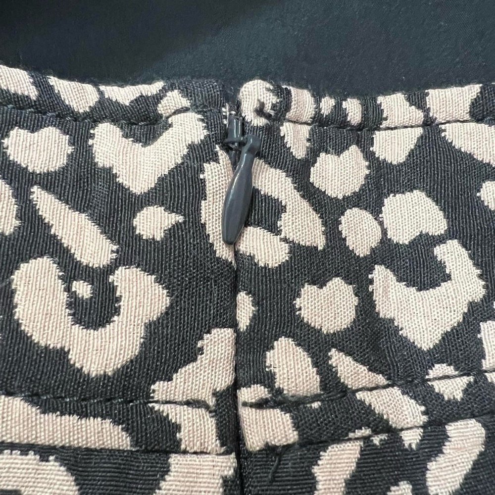 Ann Taylor Loft Black And Blush Pink Leopard Print Skirt Size 6 - Picture 7 of 8